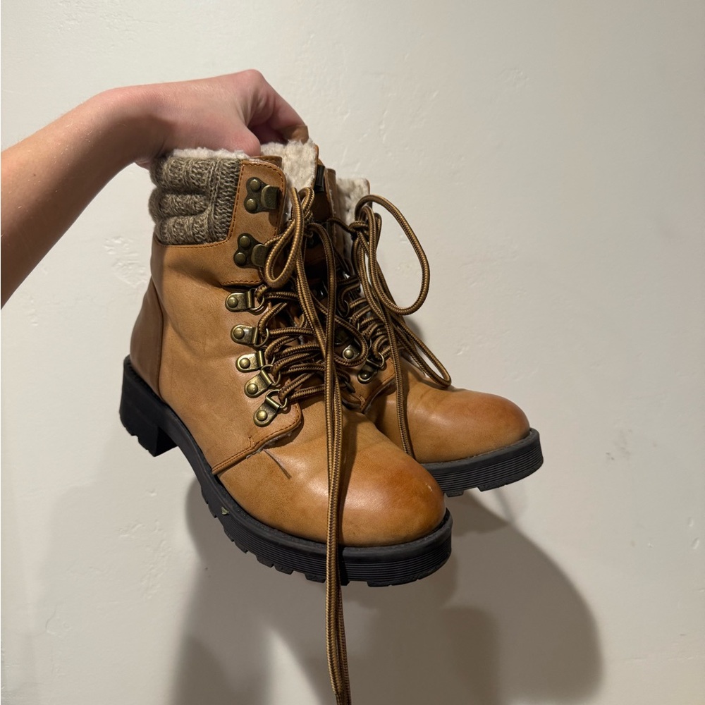 MIA Tan Ankle Boots